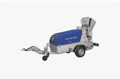 Прицепной пневмонагнетатель (растворонасос) Mörtel Meister 5200R Стандарт со скипом и скрепером